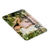 Trendy Calligraphy Afstuderen Photo Annountion Magneet (Rechterzijde)