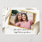 trendy Calligraphy  wordt mijn bruidsmeisje   Uitn Kaart (Voorkant / Achterkant)