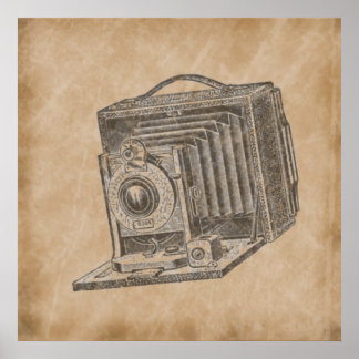 Trendy camera poster
