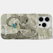 Trendy Camo Olifant op Groene Camouflage Case-Mate iPhone Case (Achterkant (horizontaal))