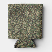 Trendy camouflage groen blikjeskoeler (Voorkant)