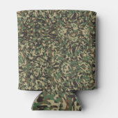 Trendy camouflage groen blikjeskoeler (Achterkant)
