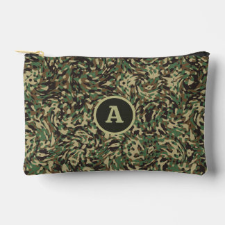 Trendy Camouflage Groen Gepersonaliseerde brief Etui