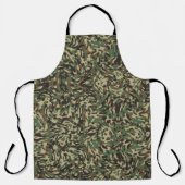 Trendy camouflage groen schort (Voorkant)