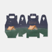 Trendy Campout Sleepover Boy Birthday Party Bedankdoosjes (Uitgevouwen)