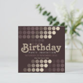 Trendy Cappuccino Cafe Birthday Kaart (Staand voorkant)