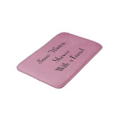 Trendy Cashmere Roos Save Water Funny Bath Mat (Gekanteld)