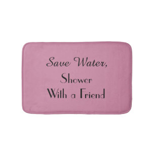 Trendy Cashmere Roos Save Water Plush Bath Mat