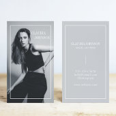 Trendy Casual zwart-wit foto Visitekaartje