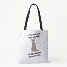 Trendy Cat Canvas tas