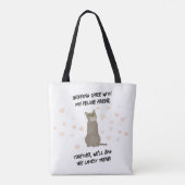 Trendy Cat Canvas tas (Achterkant)