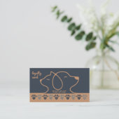 Trendy Cat Dog Pet Punch Loyalty Card Visitekaartje (Staand voorkant)