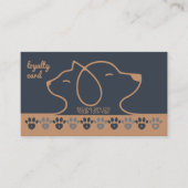 Trendy Cat Dog Pet Punch Loyalty Card Visitekaartje (Voorkant)