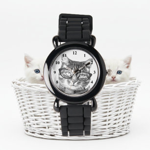 Trendy cat watch for women horloge