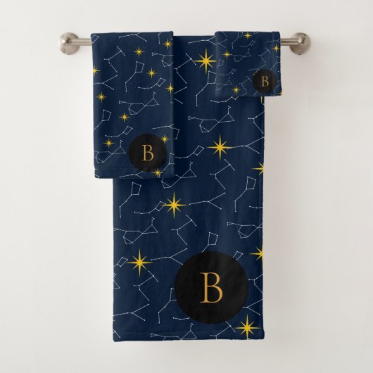 Trendy Celestial Constellations Bad Handdoek (Insitu)