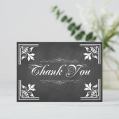 Trendy Chalkboard - Bedankt kaarten (Staand voorkant)