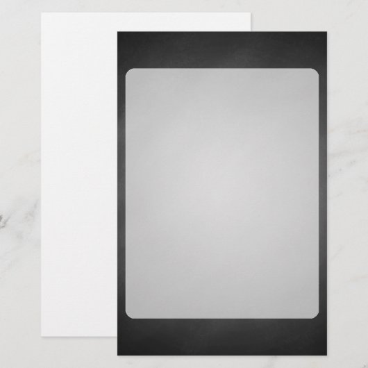 Trendy Chalkboard Vignette Briefpapier (Voorkant / Achterkant)