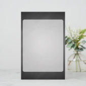 Trendy Chalkboard Vignette Briefpapier (Staand voorkant)