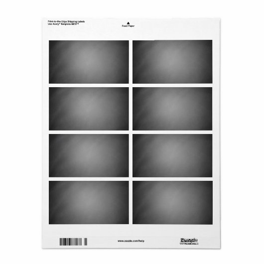 Trendy Chalkboard Vignette Etiket (Full Sheet)