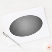 Trendy Chalkboard Vignette Ovale Sticker (Envelop)