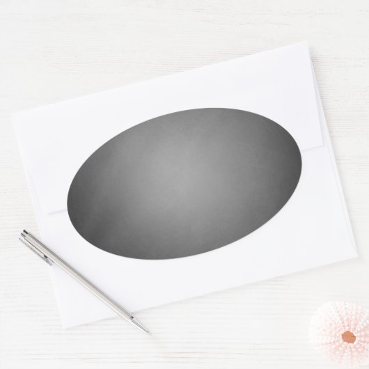 Trendy Chalkboard Vignette Ovale Sticker (Envelop)