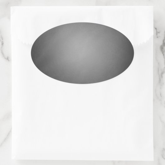 Trendy Chalkboard Vignette Ovale Sticker (Tas)