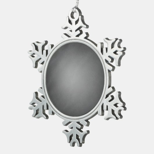 Trendy Chalkboard Vignette Tin Sneeuwvlok Ornament (Rechts)