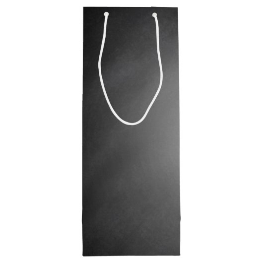 Trendy Chalkboard Vignette Wijn Cadeautas (Achterkant)