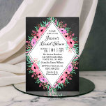 Trendy Chalkboard Waterverf Flowers Vrijgezellenfe Kaart<br><div class="desc">Viel in stijl met deze trendy brudale doucheuitnodigingen. Dit ontwerp is gemakkelijk te personaliseren met uw speciale gebeurtenisformulering en uw gasten zullen enthousiast zijn wanneer zij deze geweldige uitnodigingen ontvangen.</div>