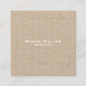 Trendy Checkup Modern Minimalist Professional Kraf Vierkante Visitekaartje (Voorkant)
