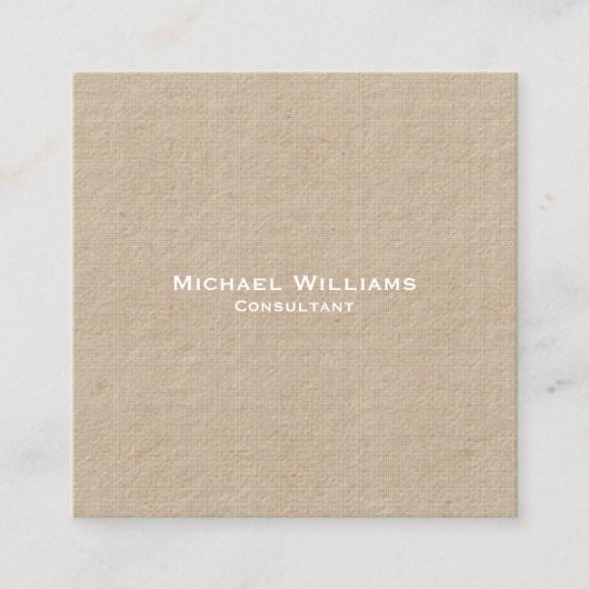 Trendy Checkup Modern Minimalist Professional Kraf Vierkante Visitekaartje (Voorkant)