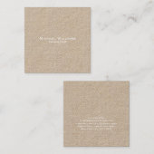 Trendy Checkup Modern Minimalist Professional Kraf Vierkante Visitekaartje (Voorkant / Achterkant)