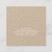 Trendy Checkup Modern Minimalist Professional Kraf Vierkante Visitekaartje (Achterkant)