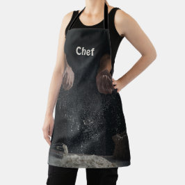 Trendy Chef Koken Bakken Bloem Uw Foto Schort