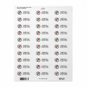 Trendy Cherry Blossom Tree Branch Retouradres Etiket (Full Sheet)