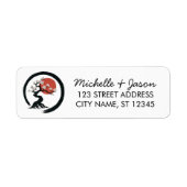 Trendy Cherry Blossom Tree Branch Retouradres Etiket (Voorkant)