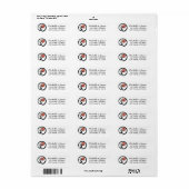 Trendy Cherry Blossom Tree Branch Retouradres Etiket (Full Sheet)