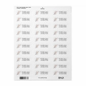 Trendy Cherry Blossom Tree Branch Retouradres Etiket (Full Sheet)