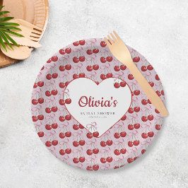 Trendy Cherry op Top Vrijgezellenfeest Papieren Bordje
