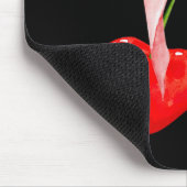 Trendy Cherry Zacht Meisje Era Roze Bow Lint Valen Muismat (Hoek)