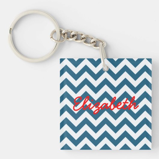 Trendy Chevron AcrylSleutelhanger Sleutelhanger (Voorkant)
