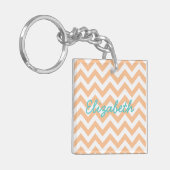 Trendy Chevron AcrylSleutelhanger Sleutelhanger (Voorkant Links)