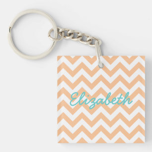 Trendy Chevron AcrylSleutelhanger Sleutelhanger