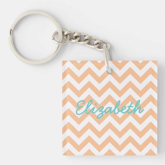 Trendy Chevron AcrylSleutelhanger Sleutelhanger (Voorkant)
