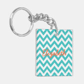 Trendy Chevron AcrylSleutelhanger Sleutelhanger (Voorkant Links)