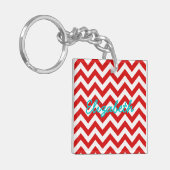 Trendy Chevron AcrylSleutelhanger Sleutelhanger (Voorkant Links)