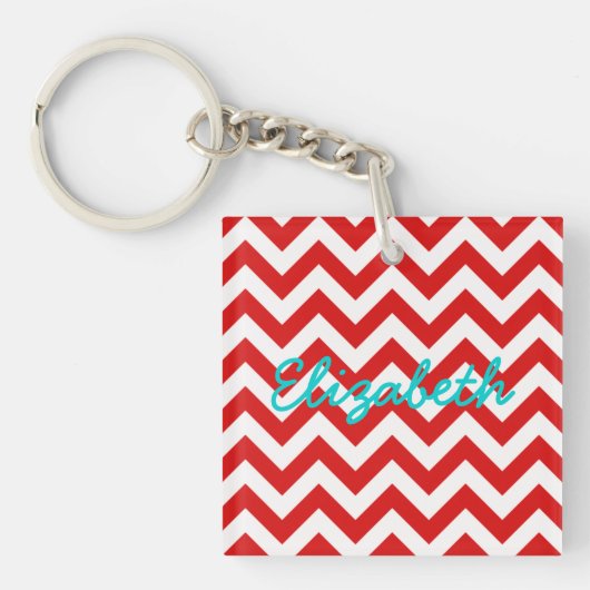Trendy Chevron AcrylSleutelhanger Sleutelhanger (Voorkant)