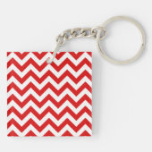 Trendy Chevron AcrylSleutelhanger Sleutelhanger (Achterkant)
