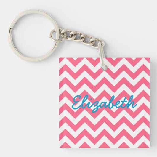Trendy Chevron AcrylSleutelhanger Sleutelhanger (Voorkant)