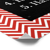 Trendy Chevron Classroom Rules Poster (Hoek)